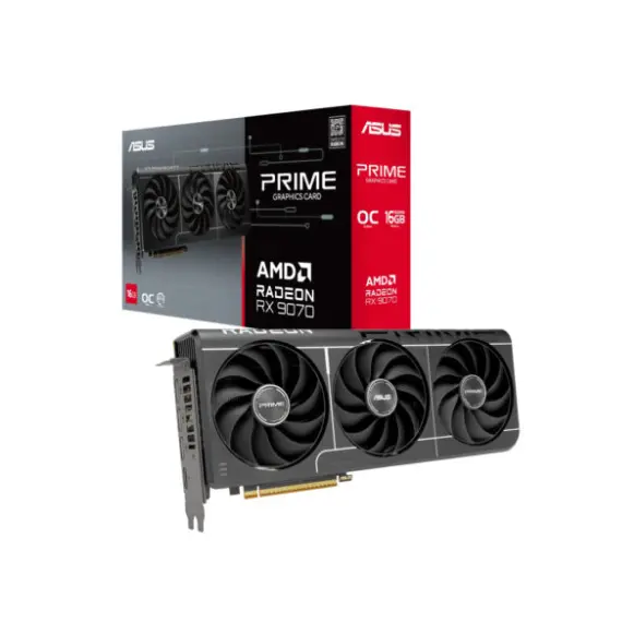 ვიდეო დაფა ASUS Graphic Card Radeon RX 9070 16GB GDDR6 OC PRIME-RX9070-O16G-EVO - Primestore.ge