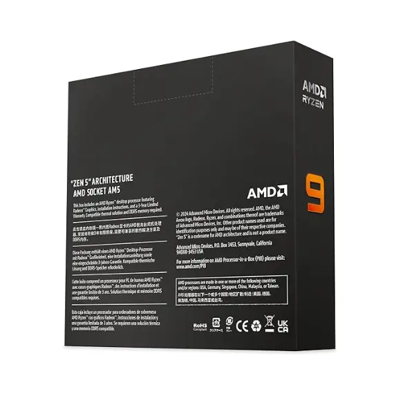 პროცესორი AMD Ryzen 9 9950X TRAY - Primestore.ge
