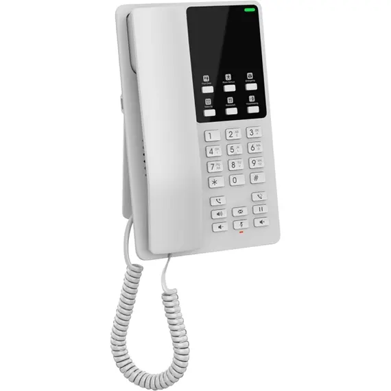 IP ტელეფონი Grandstream GHP620, White Compact Hotel IP Phones, 2 lines, 2 SIP accounts, One 10/100 Mbsps Ethernet ports, PoE, No PSU included - Primestore.ge