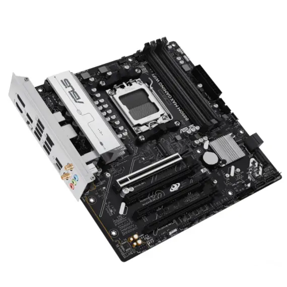დედა დაფა ASUS Motherboard B850M MAX GAMING WIFI sAM5 B850 4xDDR5 M.2 HDMI DP WiFi BT mATX , 3 image - Primestore.ge