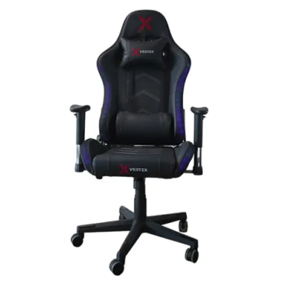 სათამაშო სავარძელი Vertex Ilidan Gaming Chair RGB Black PU  - Primestore.ge