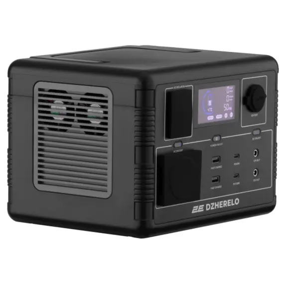 პორტატული ელექტრო სადგური  2E Portable Power Station Dzherelo, 600 W, 560 Wh, Fast Charging  - Primestore.ge