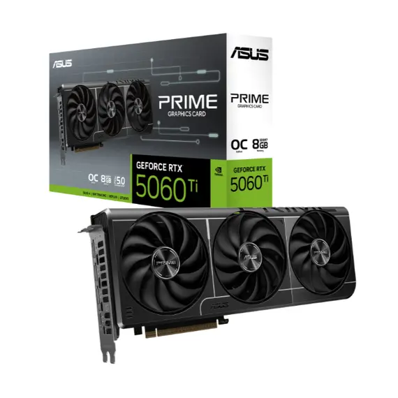 ვიდეო დაფა ASUS Graphic Card GeForce RTX 5060 Ti 8GB GDDR7 OC PRIME-RTX5060TI-O8G - Primestore.ge
