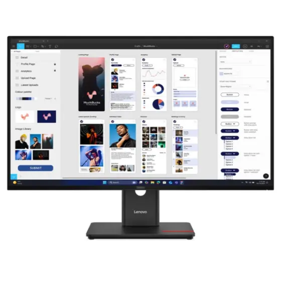 მონიტორი Lenovo ThinkVision T32UD-40  31.5" 3840x2160 350 cd/m²  4 ms 60Hz Eclipse Black - Primestore.ge