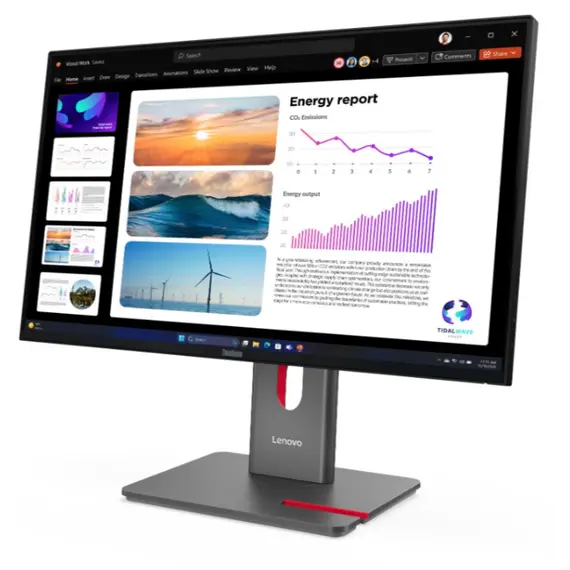მონიტორი Lenovo ThinkVision P24Q-40 23.8“ IPS 2560x1440 300 cd/m² 4ms 120Hz Raven Black - Primestore.ge