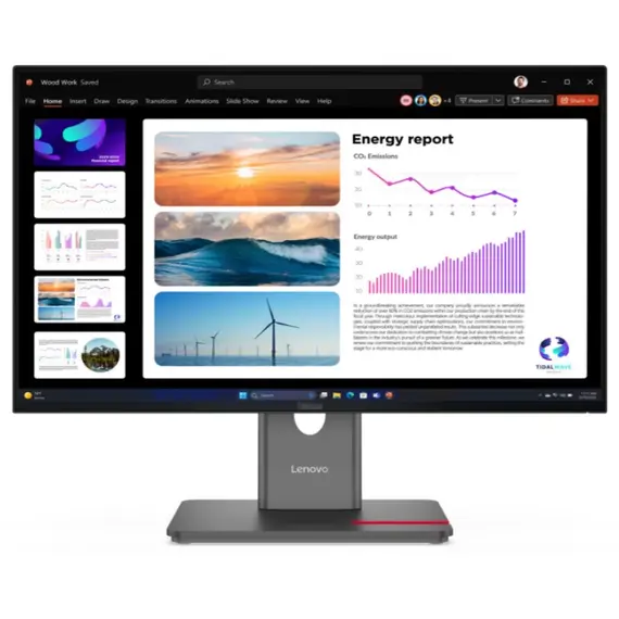 მონიტორი Lenovo ThinkVision P24Q-40 23.8“ IPS 2560x1440 300 cd/m² 4ms 120Hz Raven Black - Primestore.ge