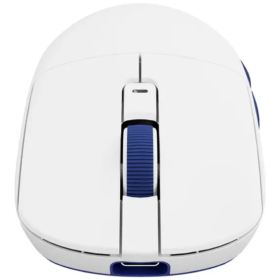 მაუსი Royal Kludge RK M30 Gaming Mouse Wireless, 2.4GHz, Bluetooth, USB White Blue - Primestore.ge