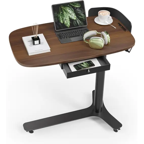 სათამაშო მაგიდა Kingsmith Pneumatic height adjustable table ETD2 Dark walnut - Primestore.ge