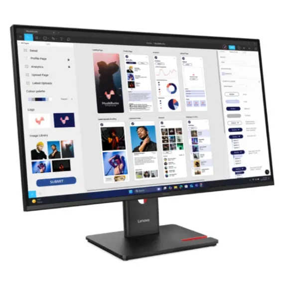 მონიტორი Lenovo ThinkVision T32UD-40  31.5" 3840x2160 350 cd/m²  4 ms 60Hz Eclipse Black - Primestore.ge