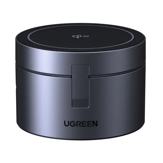 უსადენო დამტენი UGREEN W712 (65148) Magflow Qi2.2, 15W, 3in1 Wireless Charger, Grey - Primestore.ge