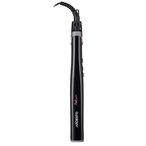 თმის გასასწორებელი Ardesto Hair straightener Pink Touch, 32W, 110-200C, ceramics, gray+pink - Primestore.ge