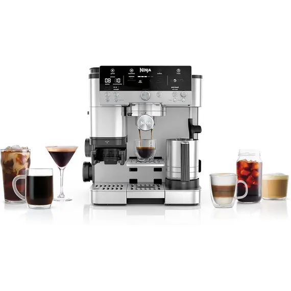 ყავის აპარატი Ninja Coffee Machine 3‑in‑1 espresso + filter coffee + cold brew Home Barista - Primestore.ge