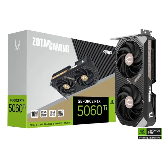 ვიდეო დაფა ZOTAC Graphic Adapter GeForce RTX 5060 Ti 16GB GDDR7 AMP - Primestore.ge