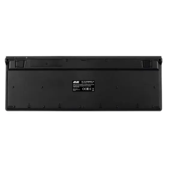 კლავიატურა 2E Keyboard membrane KS280 120key, WL/BT, EN/UK, silent, black-grey - Primestore.ge