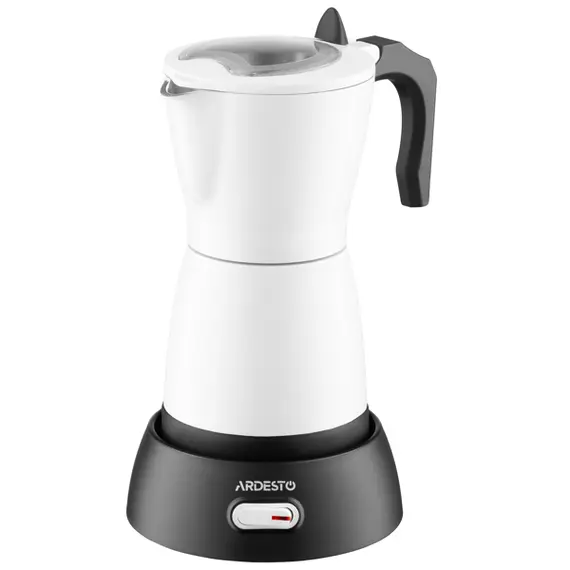 ყავის მადუღარა Ardesto coffee maker Electric moka pot.  0.3l, ground, white - Primestore.ge
