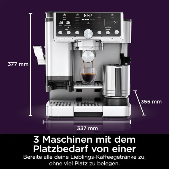 ყავის აპარატი Ninja Coffee Machine 3‑in‑1 espresso + filter coffee + cold brew automative - Primestore.ge