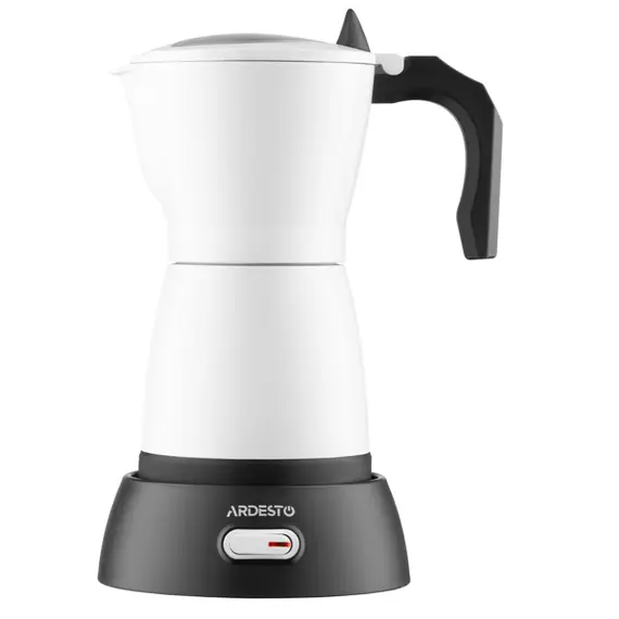 ყავის მადუღარა Ardesto coffee maker Electric moka pot.  0.3l, ground, white - Primestore.ge