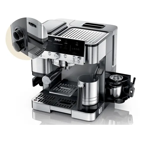 ყავის აპარატი Ninja Coffee Machine 3‑in‑1 espresso + filter coffee + cold brew Home Barista - Primestore.ge