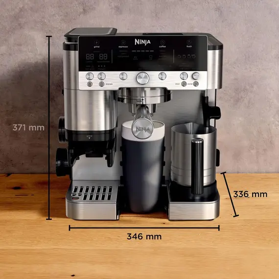 ყავის აპარატი Ninja Coffee Machine 3‑in‑1 espresso + filter coffee + cold brew Home Barista - Primestore.ge