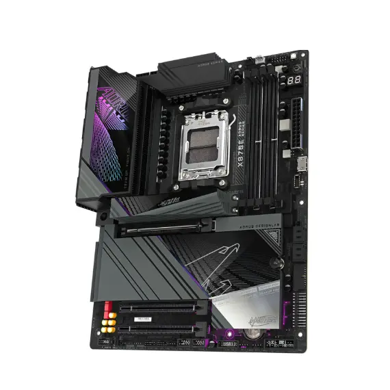დედა დაფა GIGABYTE Motherboard X870E AORUS MASTER sAM5 X870 4xDDR5 M.2 HDMI Typc-C ATX - Primestore.ge