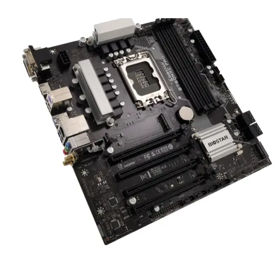 დედა დაფა Biostar Mainboard,Intel B760MXC PRO, 4DDR5 Socket 1700+, uATX, Gbe LAN, - Primestore.ge