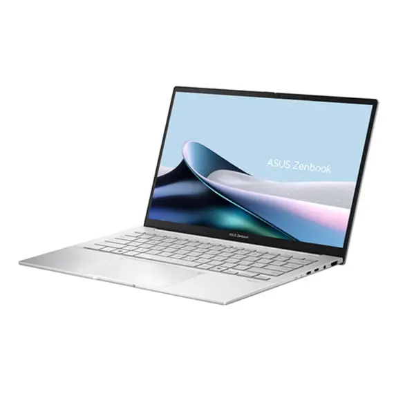 ნოუთბუქი Asustek Zenbook 14" OLED Touch FHD 60Hz 400nit U5 225H 16GB 512GB SSD Intel Graphics DOS Silver - Primestore.ge