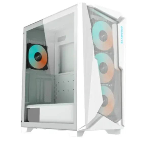 კომპიუტერის ქეისი Gigabyte C301GW 4x120mm ARGB Fans Mid Tower White - Primestore.ge