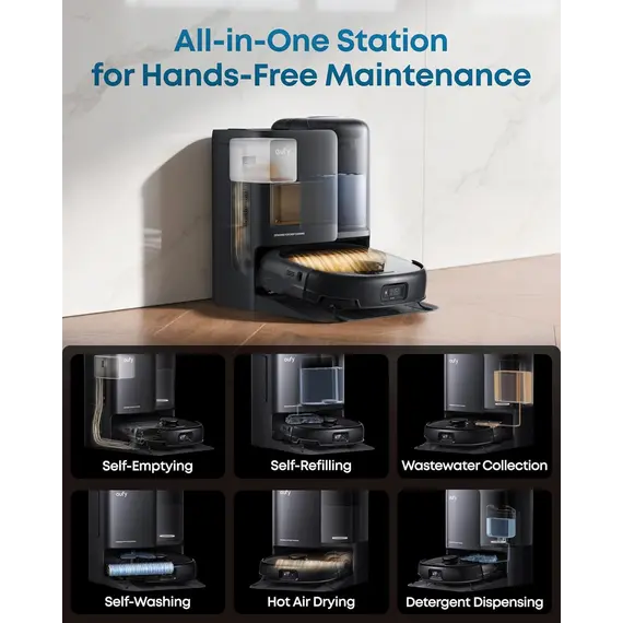 მტვერსასრუტი Eufy Omni E25 (G) - Europe (excluded UK plug) Black 1 - Primestore.ge