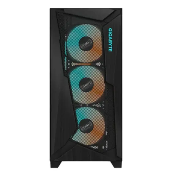 კომპიუტერის ქეისი Gigabyte C301 GLASS V2 4x120mm ARGB Fans Mid Tower Black	 - Primestore.ge