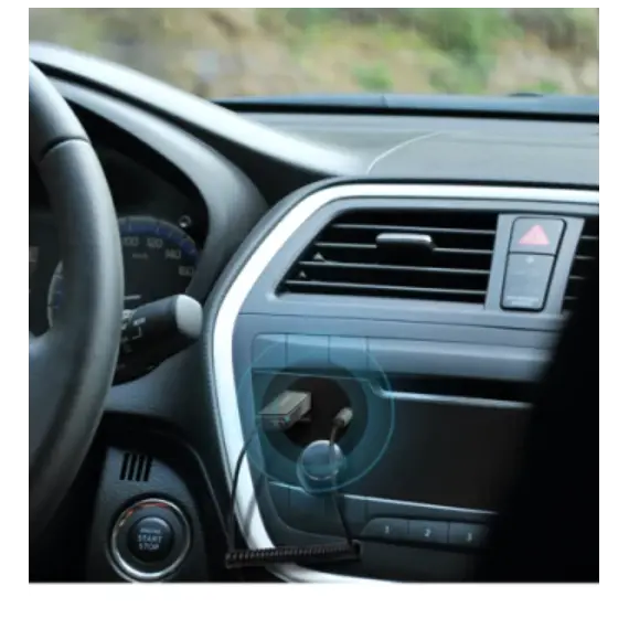 ადაპტერი Logilink BT0065 Wireless Audio Receiver for Vehicles With 3.5mm AUX &amp; USB Connector - Primestore.ge