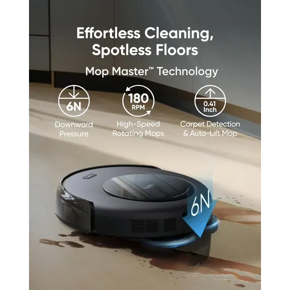 მტვერსასრუტი Eufy Robot Vacuum Omni C20 (G) - Europe (excluded UK plug) Black 1 - Primestore.ge