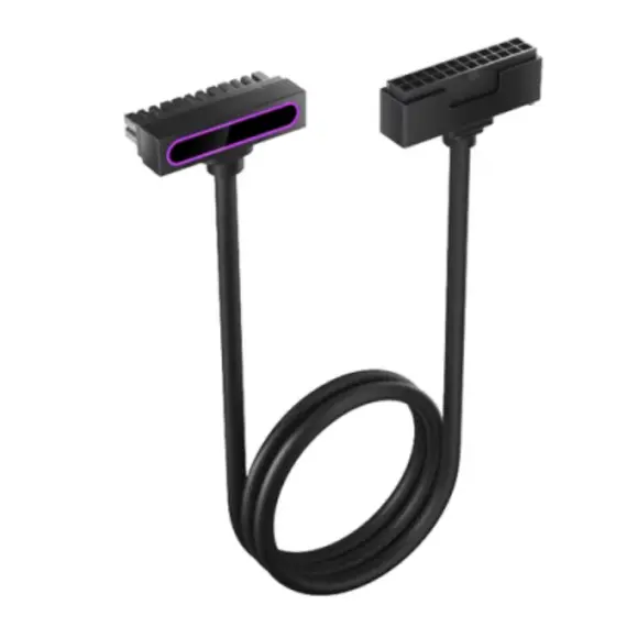 PSU კაბელის დამაგრძელებელი Asiahorse HYDRUS 24PIN BLACK - 30CM - Primestore.ge