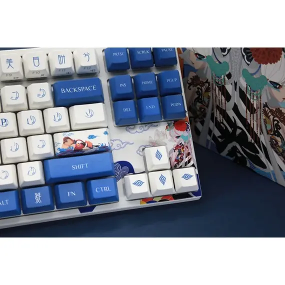 კლავიატურა Varmilo Keyboard VA87M Lovebirds-I, Cherry MX Blue,EU - Primestore.ge