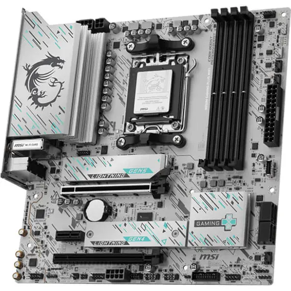 დედა დაფა MSI Motherboard B850M GAMING PLUS WIFI sAM5 B850 4xDDR5 M.2 HDMI DP WiFi BT mATX - Primestore.ge