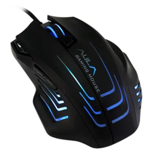 მაუსი AULA S18 Black-Rainbow Backlight Wired Gaming Mouse Black - Primestore.ge