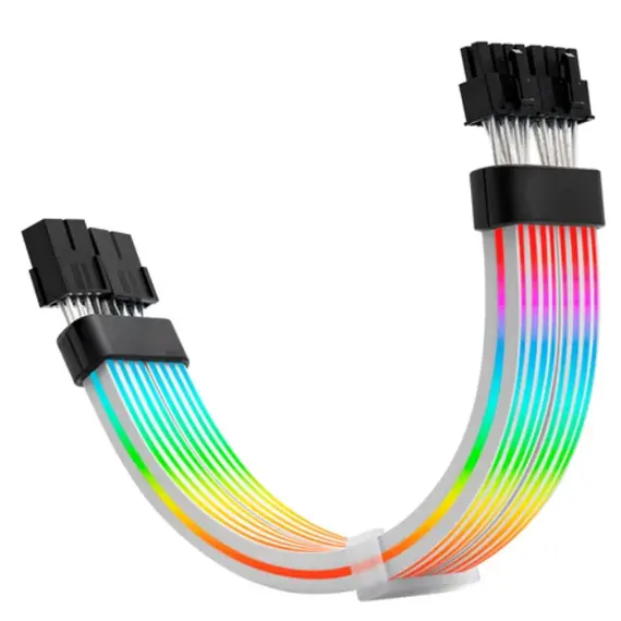 PSU კაბელის დამაგრძელებელი Asiahorse RGB DualSR 2x8pin Black - Primestore.ge