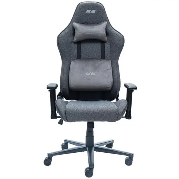 სათამაშო სავარძელი 2E GAMING Chair BUSHIDO Lite, fabric, 2D-Armrests, dark grey - Primestore.ge