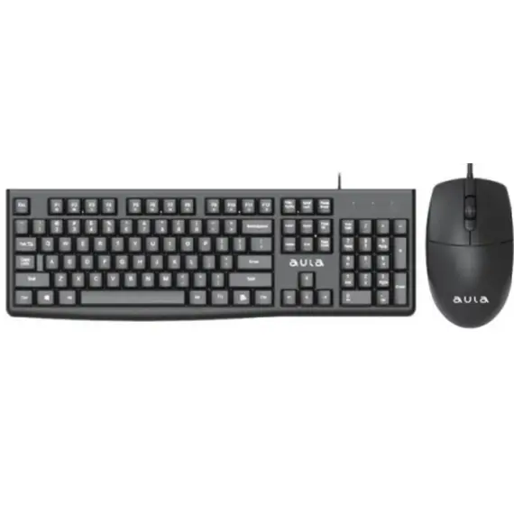 კლავიატურა და მაუსი AULA AC290 Wired Keyboard and Mouse Combo Black - Primestore.ge