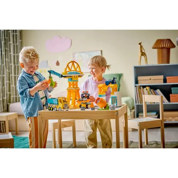 ლეგო LEGO Constructor DUPLO Town 3 in 1 Construction Site and Vehicles - Primestore.ge
