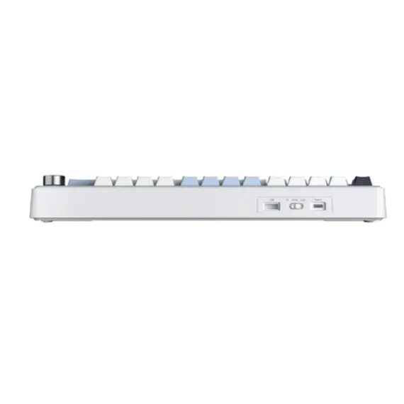 კლავიატურა AULA F75MAX Gasket Wireless Mechanical Keyboard Glacier Blue/White/Purple (Reaper Switch) - Primestore.ge