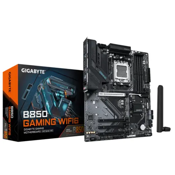 დედა დაფა GIGABYTE Motherboard B850 GAMING WF6 sAM5 B850 4xDDR5 M.2 Wi-Fi BT HDMI DP ATX - Primestore.ge