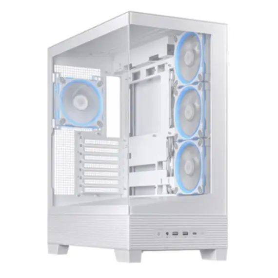 კომპიუტერის ქეისი Asus A31 PLUS 4x120mm ARGB Fans Mid Tower White - 90DC00R3-B19000 - Primestore.ge