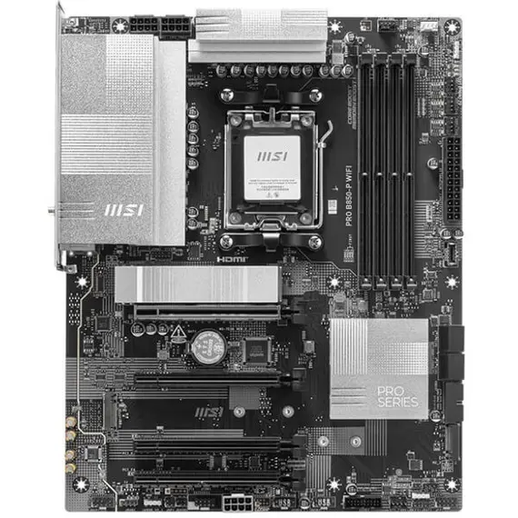 დედა დაფა MSI Motherboard PRO B850-P WIFI sAM5 B850 4xDDR5 M.2 HDMI WiFi BT ATX - Primestore.ge