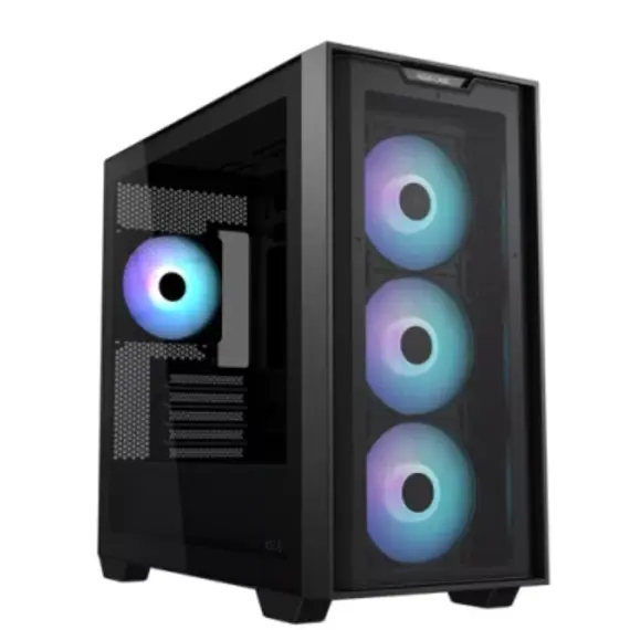 კომპიუტერის ქეისი Asus A21 Plus 4x120mm ARGB Fans Mini Tower Black - 90DC00H0-B19010 - Primestore.ge