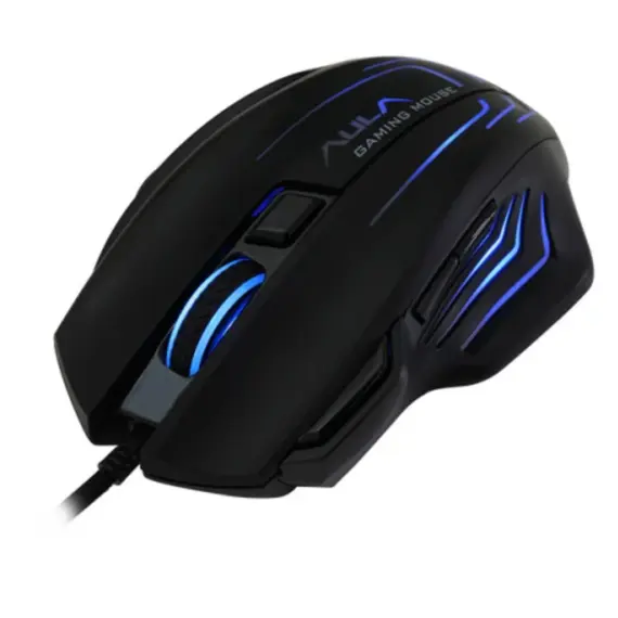მაუსი AULA S18 Black-Rainbow Backlight Wired Gaming Mouse Black - Primestore.ge