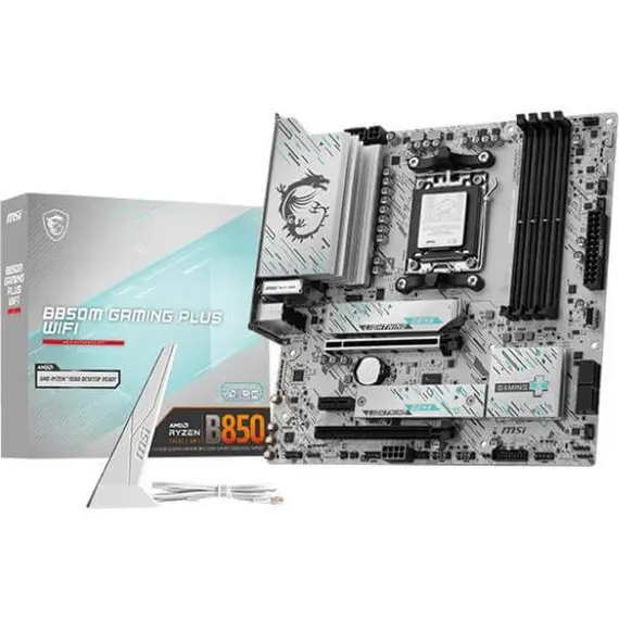 დედა დაფა MSI Motherboard B850M GAMING PLUS WIFI sAM5 B850 4xDDR5 M.2 HDMI DP WiFi BT mATX - Primestore.ge