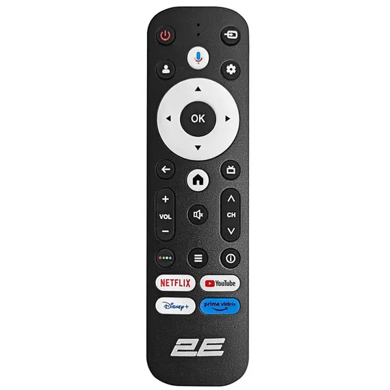 ტელევიზორი TV Set 55" 2E QLED 4K 60Hz Smart Google TV Black - Primestore.ge
