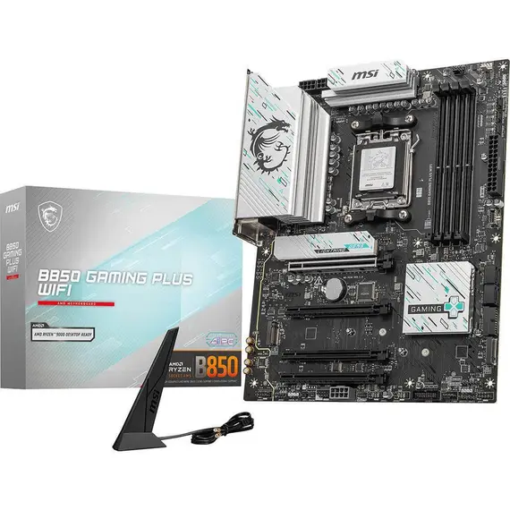 დედა დაფა MSI Motherboard B850 GAMING PLUS WIFI sAM5 B850 4xDDR5 M.2 DP WiFi BT ATX - Primestore.ge
