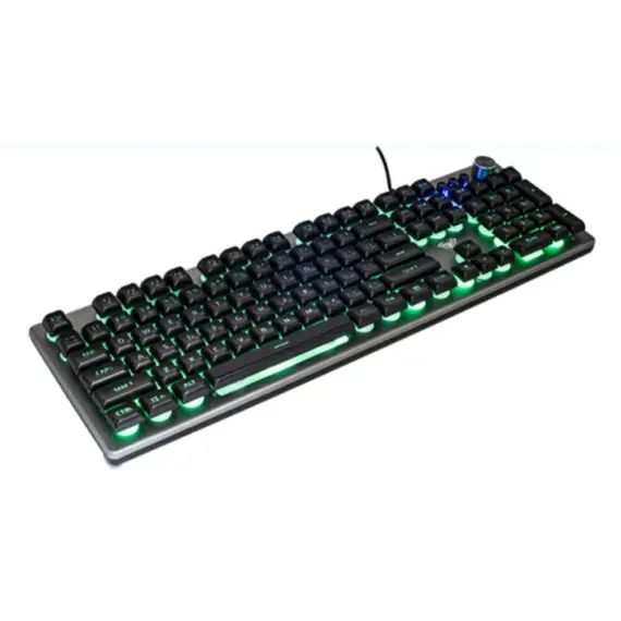 კლავიატურა AULA F2028 Wired RGB Keyboard Gray/Black keycap - Primestore.ge