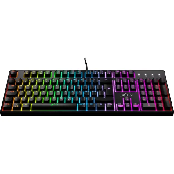 კლავიატურა Xtrfy K4 104Key, Kailh Red, USB-A, EN/RU, RGB - Primestore.ge